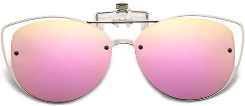 Vista 2 de FEISEDY Gafas de sol polarizadas con clip de ojo de gato con función abatible para gafas B2670