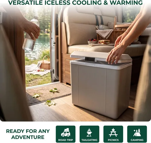 Vista 7 de Refrigerador Voyager Koolatron de 29 qt (cuartos de galón), talla única , gris