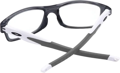 Vista 4 de BroLizard Brazos de repuesto para Oakley Crosslink marco blanco satinado de cristal - gris