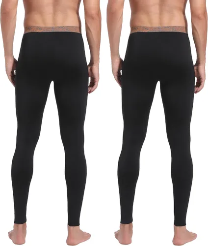 Vista 2 de INNERSY Ropa interior térmica para hombre, ligera, capa base, 2 paquetes