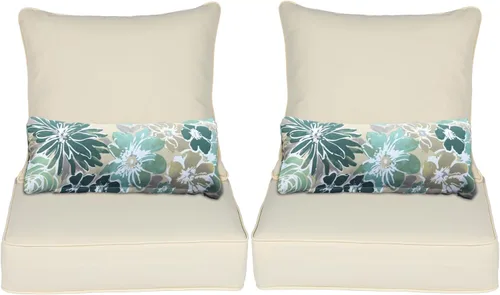 Vista 22 de Aoodor Cojín para Silla al Aire Libre, 55.9 x 61 cm Resistente al Agua, Resistente a la Decoloración, Cojines de Asiento de Patio de Olefina