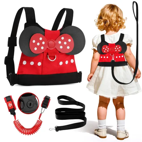 Vista 8 de Lehoo Castle Correa para Caminar para Niños Pequeños, Correas de Bebé para Niños Pequeños Varones, Arnés Infantil con Correa, Enlace de Muñeca