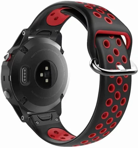 Vista 7 de Compatible con Garmin Fenix 5/6 Bandas, 0.866 in de silicona de repuesto para Garmin Fenix 6 Pro/5 Plus/Instinct/Forerunner 935/Approach S60/Quatix