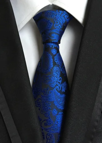 Vista 11 de WeiShang Lote de 6 corbatas clásicas de seda para hombre, corbatas tejidas jacquard