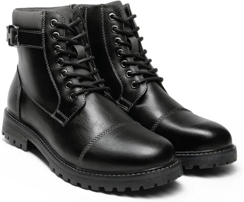 Vista 5 de Bruno Marc - Botas para hombre de combate estilo Oxford para motocicleta