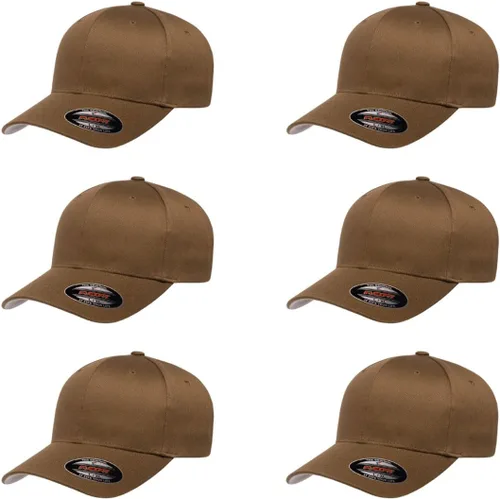 Vista 95 de Gorra de béisbol Flexfit Wooly Combed Premium de 6 paneles estructurada Ajuste elástico Paquete al por mayor disponible Negro