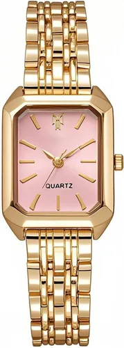 Vista 10 de BESTKANG Relojes para mujer, relojes de pulsera de acero con correa de acero, reloj de pulsera de cuarzo cuadrado simple de moda casual