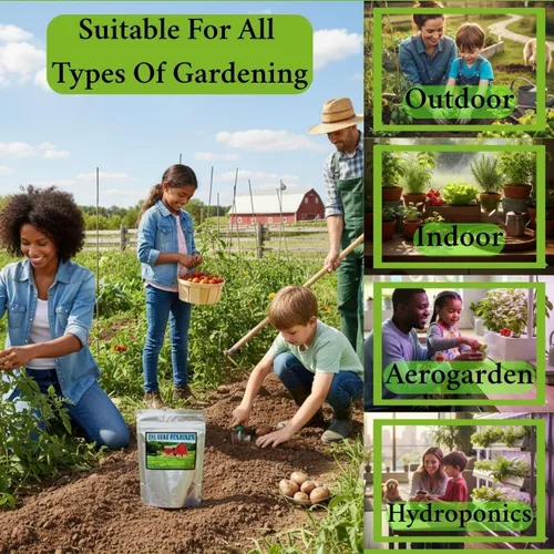 Vista 5 de B&KM Farms Kit de semillas de 50,000 reliquias – 50 variedades de semillas de verduras, frutas y hierbas sin OMG para jardinería en el hogar – Alta