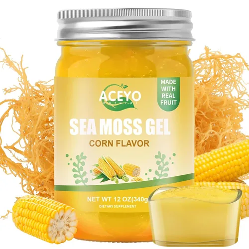 Vista 12 de ACEYO Gel de musgo marino irlandés (18 onzas) crudo vegano mango sabor piña 102 vitaminas y minerales cosechados en la naturaleza sin OMG
