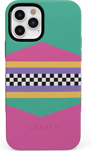 Vista 153 de Casely Funda para iPhone 12 Pro Max Always Vibing Retro Diseño protector audaz Diseño compatible con MagSafe