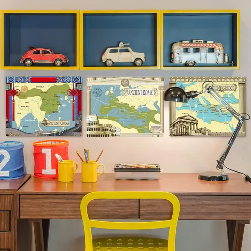 Vista 7 de Póster de civilizaciones antiguas para aprendizaje en el aula de estudios sociales - Decoración educativa para escuela primaria, media y secundaria