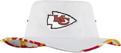 Vista 7 de FOCO - Sombrero deportivo para mujer, con logotipo de equipo de la NFL, para exteriores, para el sol Blanco híbrido