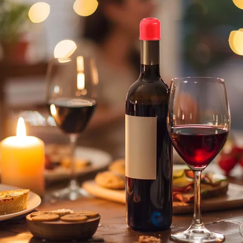 Vista 6 de Vodolo Tapón de Vino de Silicona, 4 piezas Sellador Reutilizable e Indestructible para Botellas de Vidrio, Tapones de Vino, Tapón de Vino, Tapón