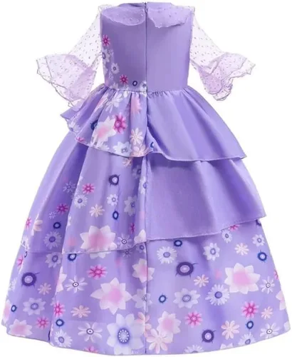 Vista 3 de Moda By Athena Isabela Madrigal Cosplay Costume for Little Girls Princess Dresses Halloween Party Dress Up Suit