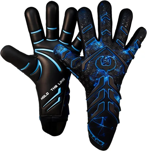 Vista 14 de Guantes de portero profesionales sin correa Renegade GK Apex (tallas 6-12, nivel 5.5) 4+5MM de agarre de contacto de corte negativo Guantes