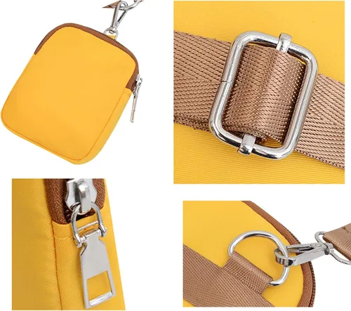 Vista 6 de Valentoria Bolso cruzado pequeño para teléfono celular, cartera de mensajero de viaje para mujer, bolsa deportiva casual con cremallera