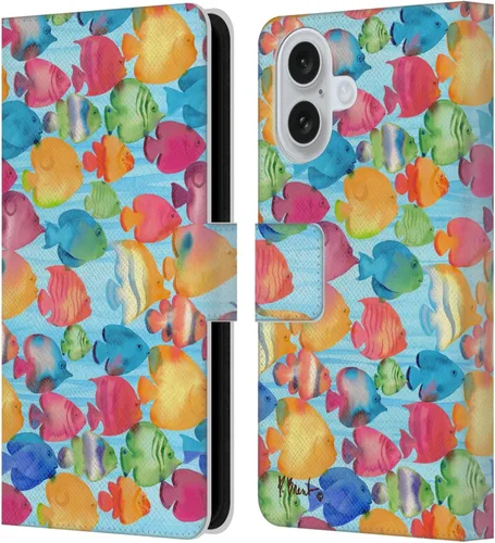 Vista 15 de Head Case Designs Officially Licensed Paul Brent Agate Mermaid Coastal Leather Wallet Case Compatible with Apple iPhone 16