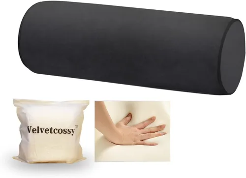 Vista 15 de Almohada de espuma viscoelástica 16x6 para el cuello para dormir, alivio del dolor de cuello, para dormir de lado, espalda o estómago, para coche