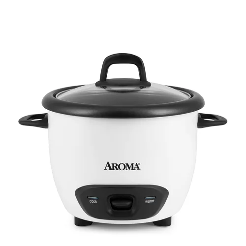 Vista 10 de AROMA® Olla arrocera One-Touch de 6 tazas (cocidas) estilo olla con superficie cerámica antiadherente libre de PFAS CoreCoat™ (1.5 cuartos de galón)