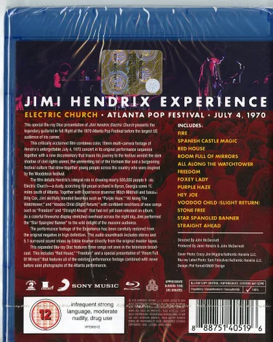 Vista 2 de Jimi Hendrix Experience Electric Church Blu-ray