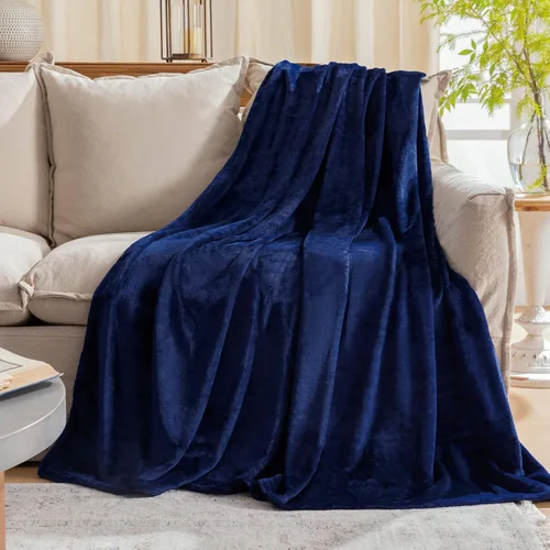 Vista 14 de JIAHANNHA Manta de forro polar de franela (50 x 60 pulgadas), manta beige para sofá o cama, 280 GSM, manta de felpa súper suave, acogedora y ligera