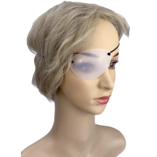 Vista 8 de Protector de ojos, 2 piezas de plástico para ojos para cirugía, transpirable, después de la cirugía, protección ocular con cinta, transparente