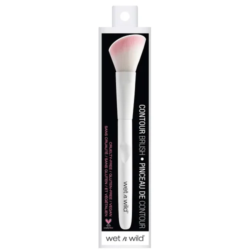 Vista 3 de wet n wild - Brocha de maquillaje para contornear, esculpir, resaltar, mezclar con fibras de felpa y mango ergonómico