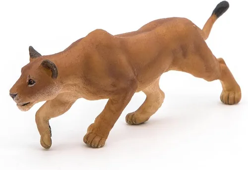 Vista 4 de Papo - Figura realista de leona de caza para niños - A partir de 3 años - Colección de vida salvaje - Comportamiento educativo de animales - Juguete