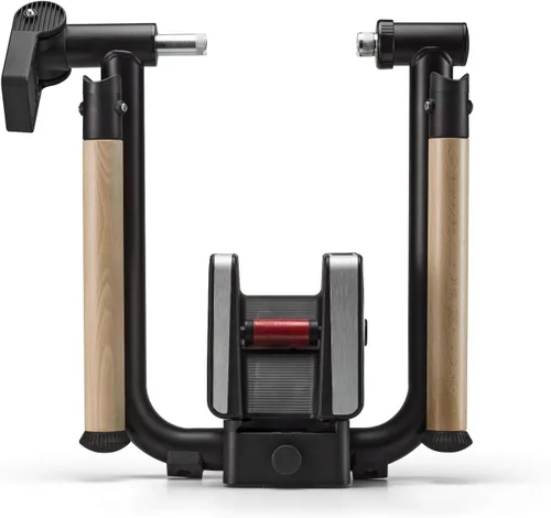 Vista 2 de Elite Tuo Entrenador interactivo con ruedas – Entrenador inteligente compacto con resistencia automática, conectividad ANT+/Bluetooth, simulación