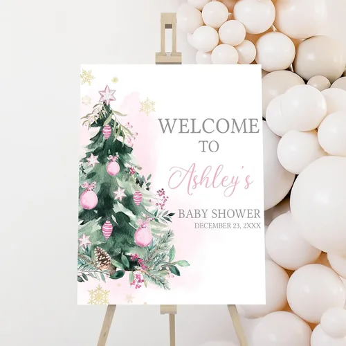 Vista 12 de Letrero de bienvenida personalizado para baby shower, Baby It's Cold Shower #8Tr