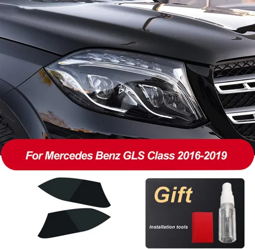Vista 5 de JCAKES Car Headlight Tint Black Protective Film Transparent TPU Sticker ，for Mercedes Benz GLS CLS Class 2016-Present Accessories