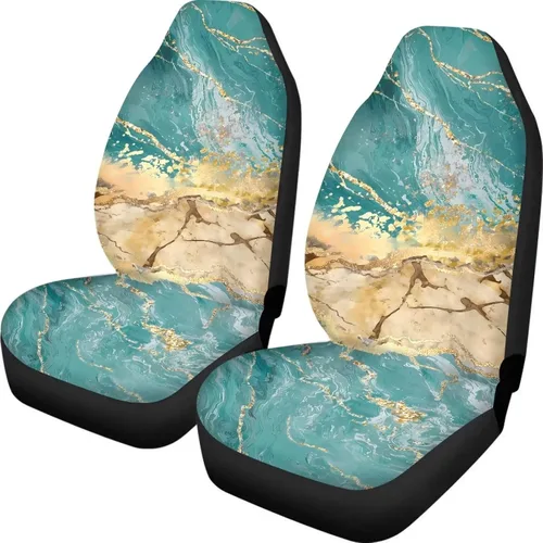 Vista 23 de Fundas de asiento de coche con estampado de bandera estadounidense, fundas cómodas para asientos de automóvil, duraderas, ajuste universal