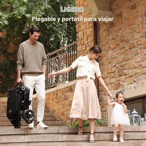 Vista 9 de EMU - Cochecito de bebé con asiento reversible, tamaño completo, con cabina reclinable, compacto y plegable para niños pequeños, para la ciudad al