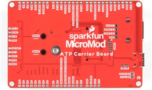 Vista 3 de SparkFun MicroMod ATP Carrier Board-Modular Interface Ecosistema-Conecte la placa de microcontrolador/procesador a varios periféricos de la placa
