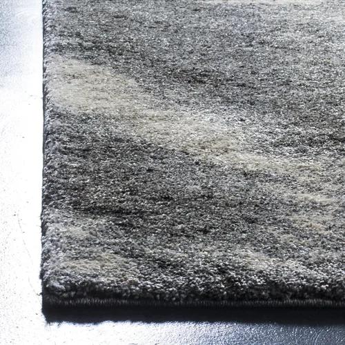 Vista 5 de SAFAVIEH Retro Collection - Alfombra de acento de 2'3" x 5', gris y marfil, diseño abstracto moderno, sin desprendimiento y fácil cuidado, ideal