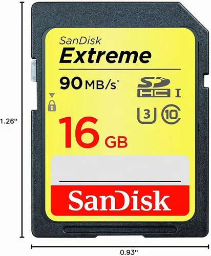 Vista 4 de SANDISK SDSDXNE-016G-GNCIN - Tarjeta de memoria SDHC UHS-I de 16 GB, 90 MB/s, C10, U3, V30, 4K UHD, tarjeta SD