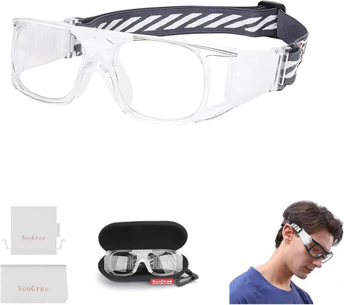 Vista 23 de SooGree Sports Goggles Racquetball Glassess Basketball Football Soccer Goggles for Men & Women Adjustable Strap