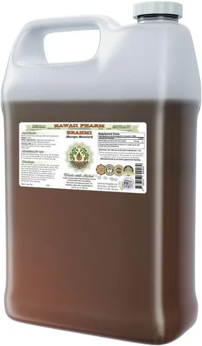 Vista 6 de Hawaii Pharm Brahmi Extracto líquido sin alcohol, Brahmi líquido (Bacopa Monnieri) Suplemento herbario natural de glicerita de hierbas secas enteras