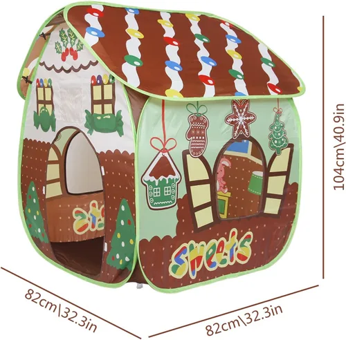 Vista 5 de Tienda de juguetes para niños en interiores y exteriores. Tienda de juguetes, castillo de princesa y príncipe. Los niños juegan en una tienda