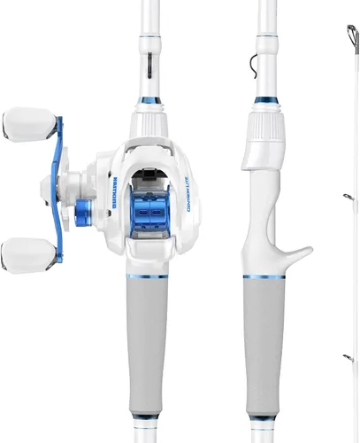 Vista 11 de KastKing Centron Lite Set de 2 cañas de pescar de grafito IM6/guías de acero inoxidable con anillos de cerámica/asas contorneadas de EVA/talón