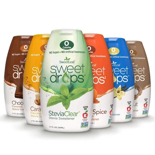 Vista 19 de SweetLeaf Sweet Drops - Edulcorante líquido de stevia saborizado, extracto de stevia, cero calorías, sin gluten, apto para dieta cetogénica, sin