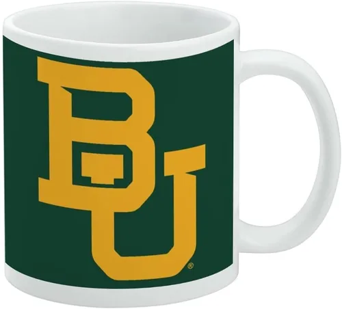 Vista 490 de Taza de cerámica con el logotipo principal de la Universidad Rider, taza de regalo novedosa para café, té y bebidas calientes, 11oz, blanca