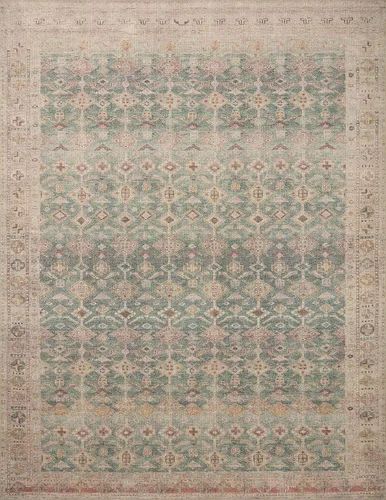 Vista 3 de Loloi Angela Rose Aubrey Collection AUB-02 - Alfombra decorativa de 2 pies 3 pulgadas x 3 pies 9 pulgadas, altura de pelo 0,19 pulgadas, diseño