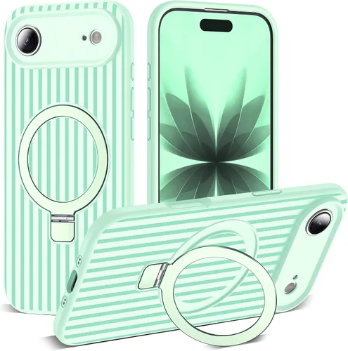Vista 153 de SKYLMW Funda diseñada para iPhone 11 con soporte magnético invisible Compatible con Mag-Safe, a prueba de caídas de grado militar, a prueba