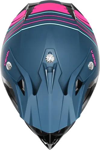 Vista 7 de Casco para Dirt Bike YEMA aprobado por DOT - Casco de motocross ATV MX BMX todoterreno de cara completa con 8 ventilaciones y forro removible, casco