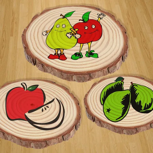 Vista 8 de HAKZEON 14 piezas de rebanadas de madera natural de 6 a 7 pulgadas, redondas de madera de 3/5 pulgadas de grosor con corteza, discos de madera sin