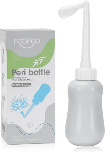 Vista 7 de Peri Botella para cuidado posparto, para artículos esenciales posparto, cuidado femenino, naranja