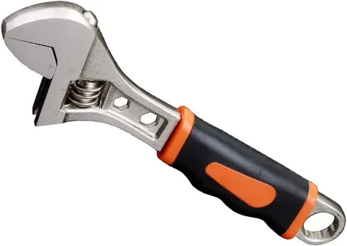 Vista 3 de FLZOSPER Llave ajustable de 4 pulgadas, forjada, tratada térmicamente, cromada