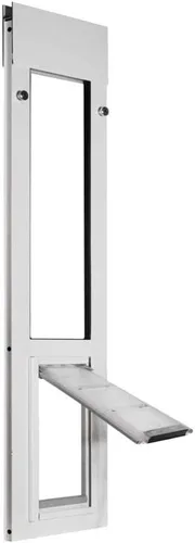 Vista 4 de Endura Flap Puerta para gatos para ventanas corredizas horizontales Marco de aluminio resistente a la intemperie con solapa aislada de doble capa