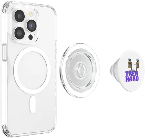 Vista 4 de Tren Hard Fitness Gym Funny PopSockets MagSafe PopGrip for iPhone